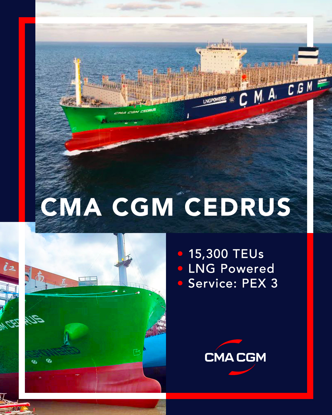 📢 Exciting news! 🎉 CMA CGM has... - CMA CGM GROUP (Official) | Facebook