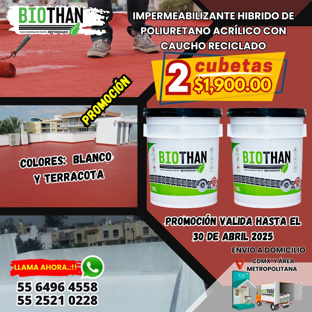 Biothan - 🔥 ¡Protege tu hogar del calor Y la lluvia ! 🔥 Con Biothan 12 ...