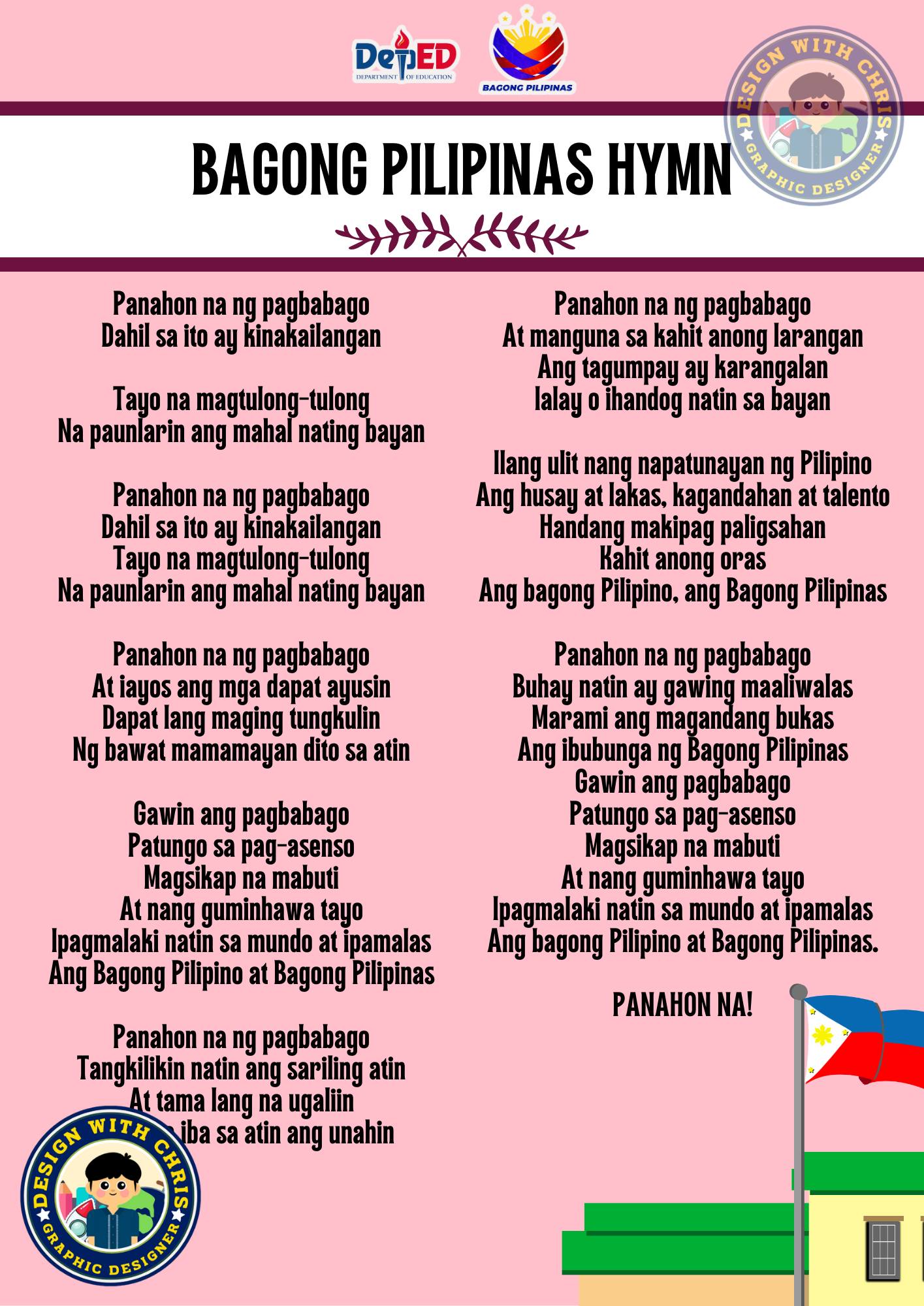 Pink Theme DepEd Corner Printables 😊... - Design with Chris | Facebook