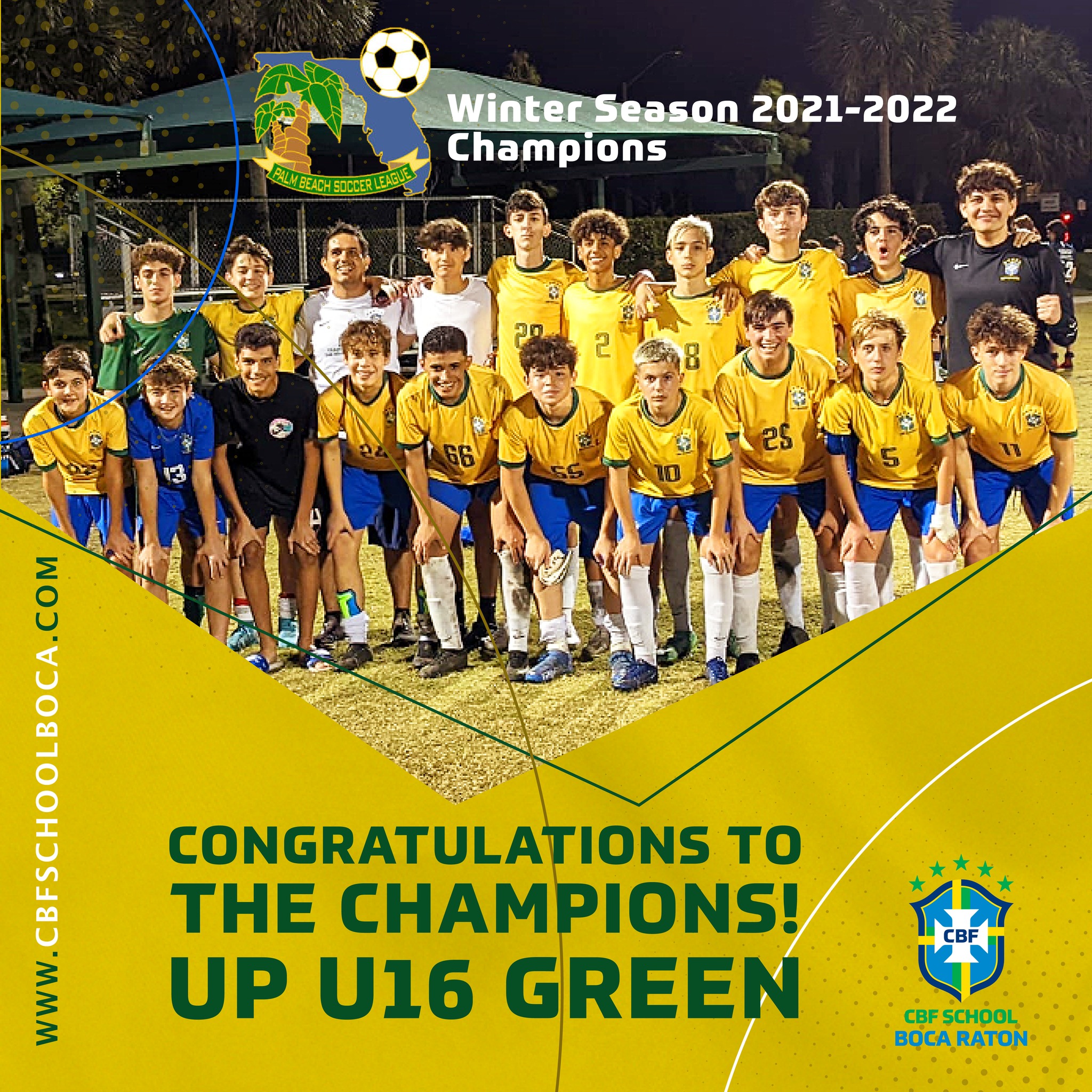 Congratulations to the U16 Green... - CBF School Boca Raton