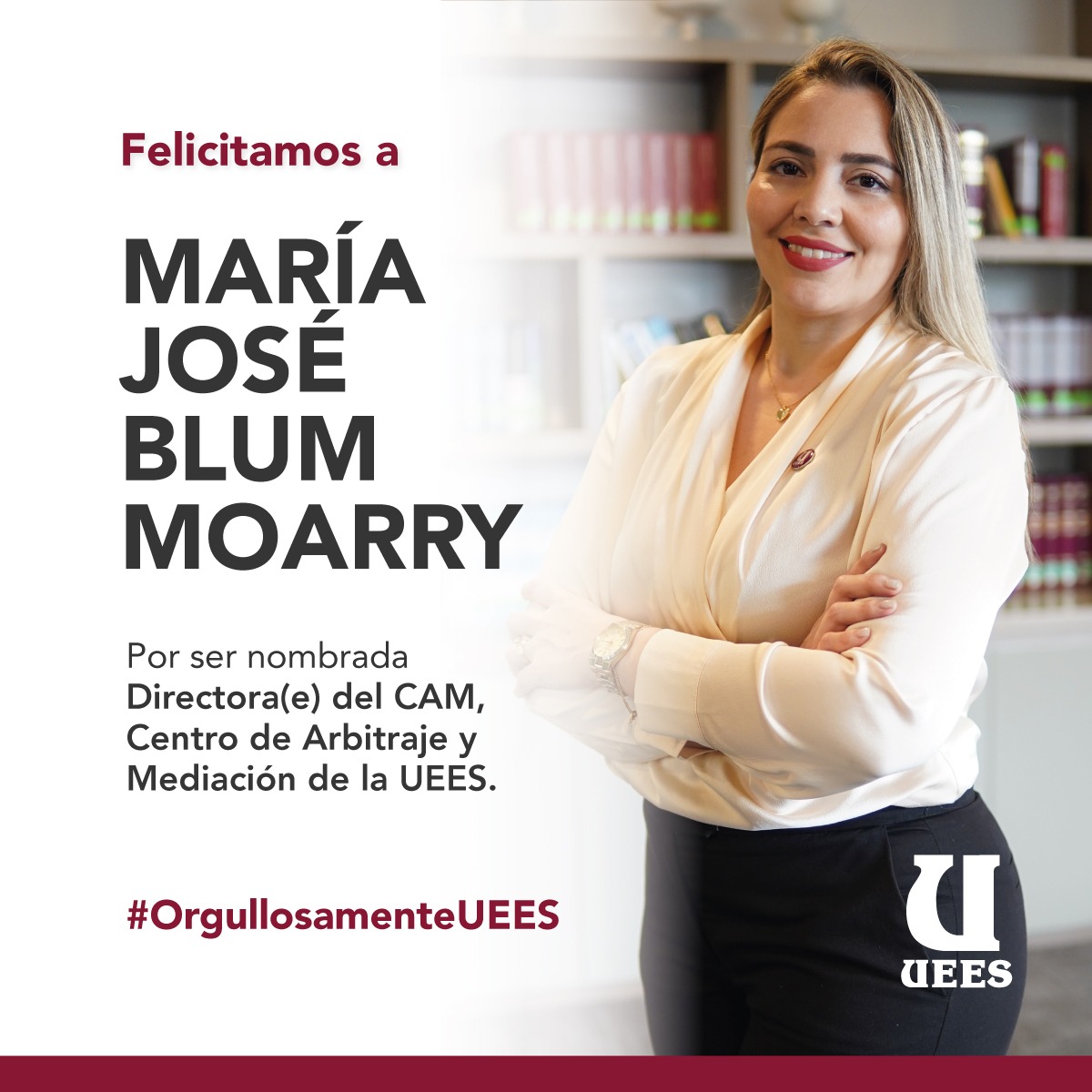 Felicitamos a María... - UEES - Universidad Espíritu Santo | Facebook