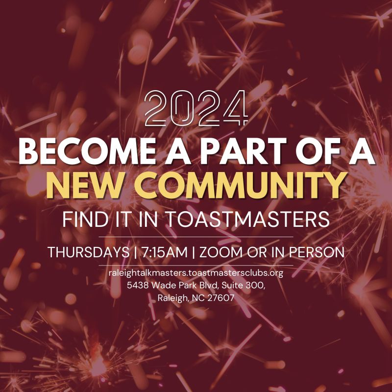 Raleigh Talkmasters Toastmasters Club | Raleigh NC
