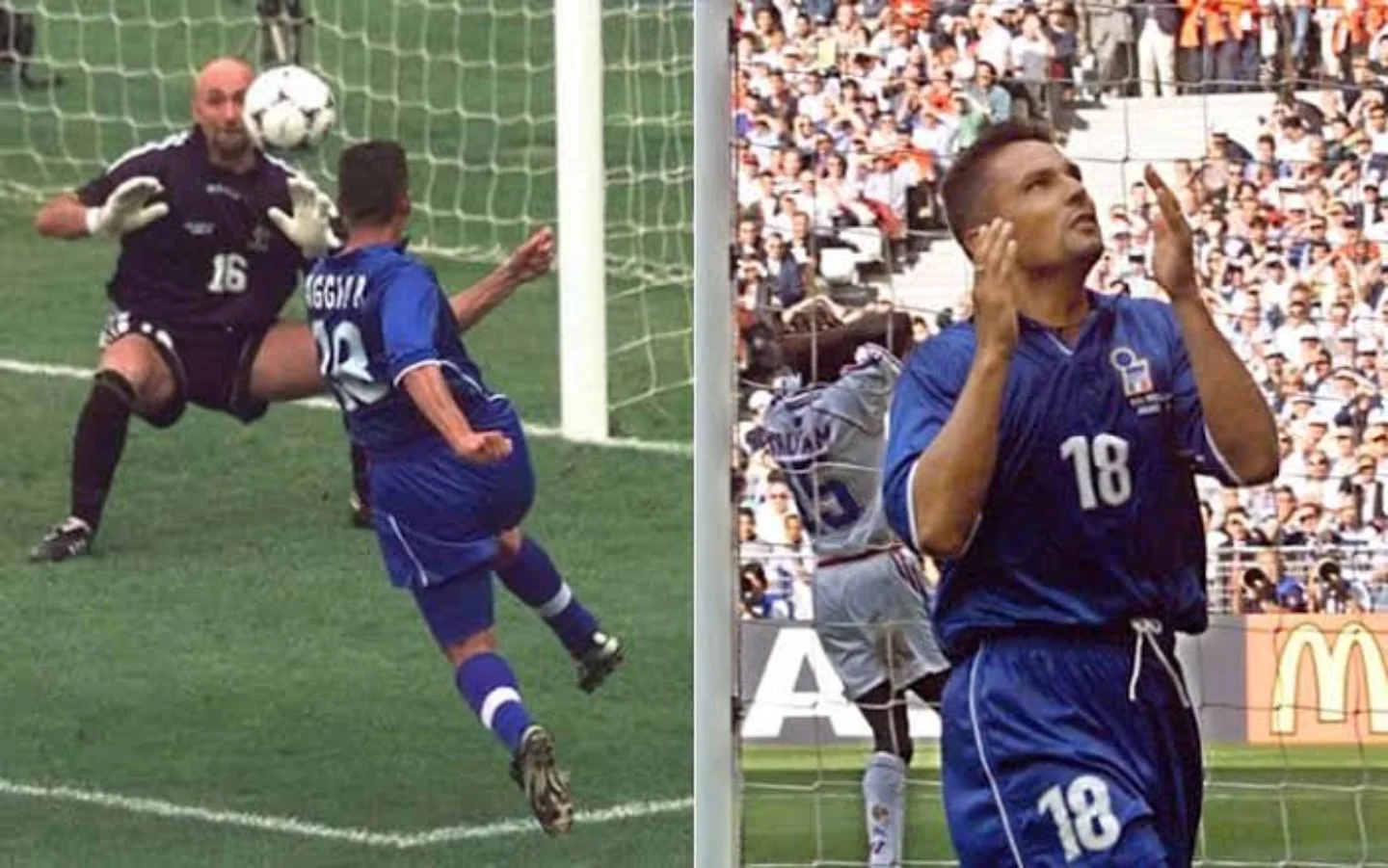 Roberto Baggio's 1998 FIFA World Cup match shirt