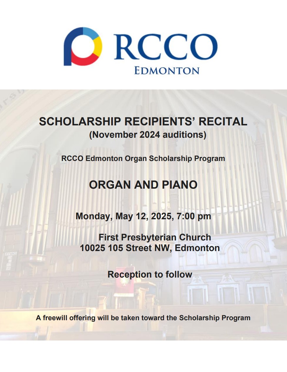 RCCO Edmonton - Royal Canadian College of Organists Edmonton Centre