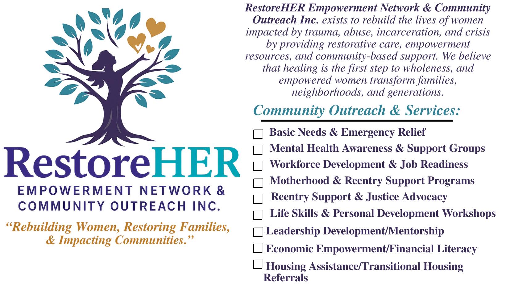 Restore-HER Empowerment Network & Community Outreach Inc. | Durham NC