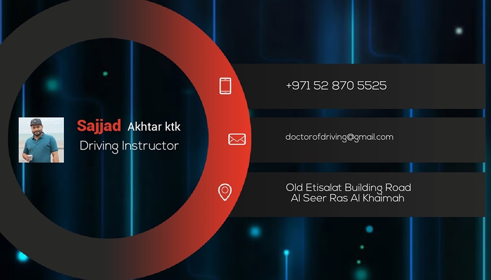 Driving Instructor Sajjad Akhtar | Dubai
