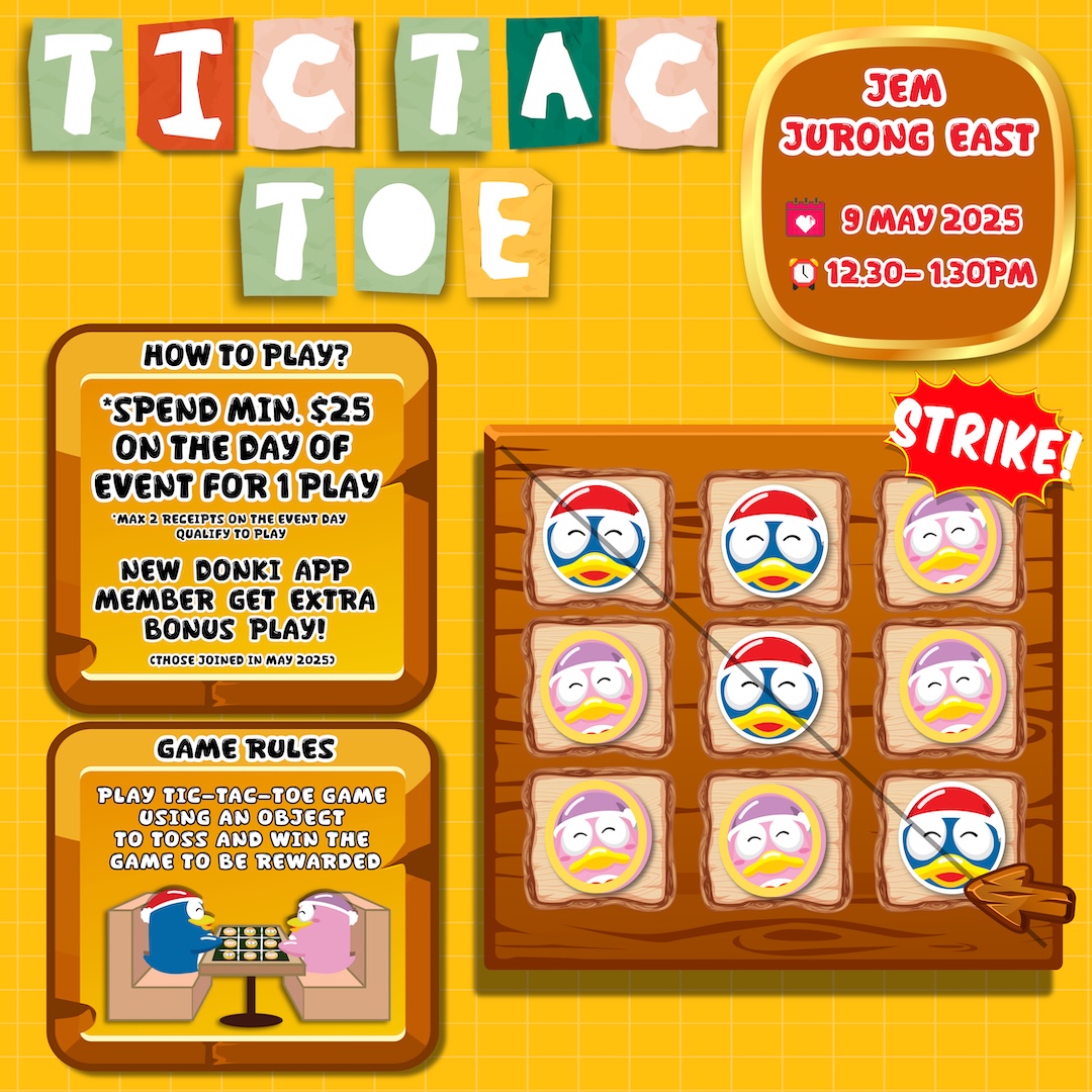 DON - 🎯 READY, SET, STRIKE! 🎯 Join us at DON DON DONKI JEM for a Tic ...