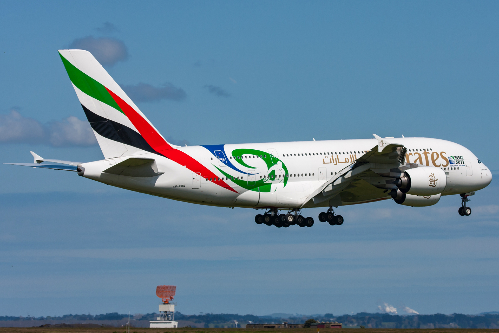 A handful of Emirates' Airbus A380 special liveries for World Cups
