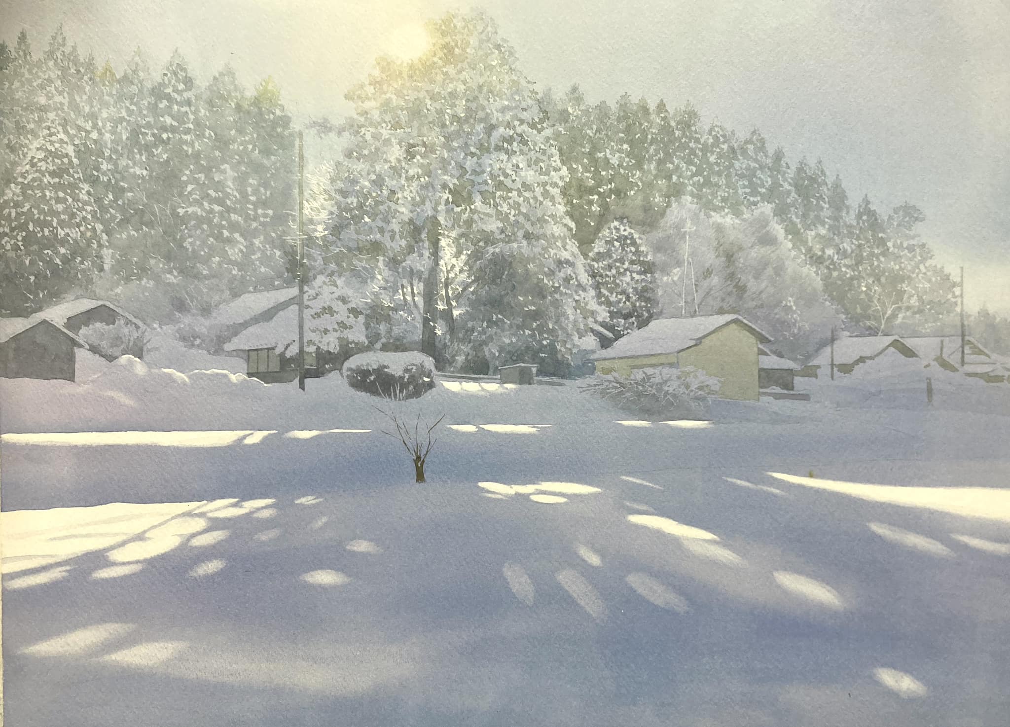 Abe Toshiyuki (Japanese, b.1959) Untitled, 2024 Watercolor 35 x 50 cm