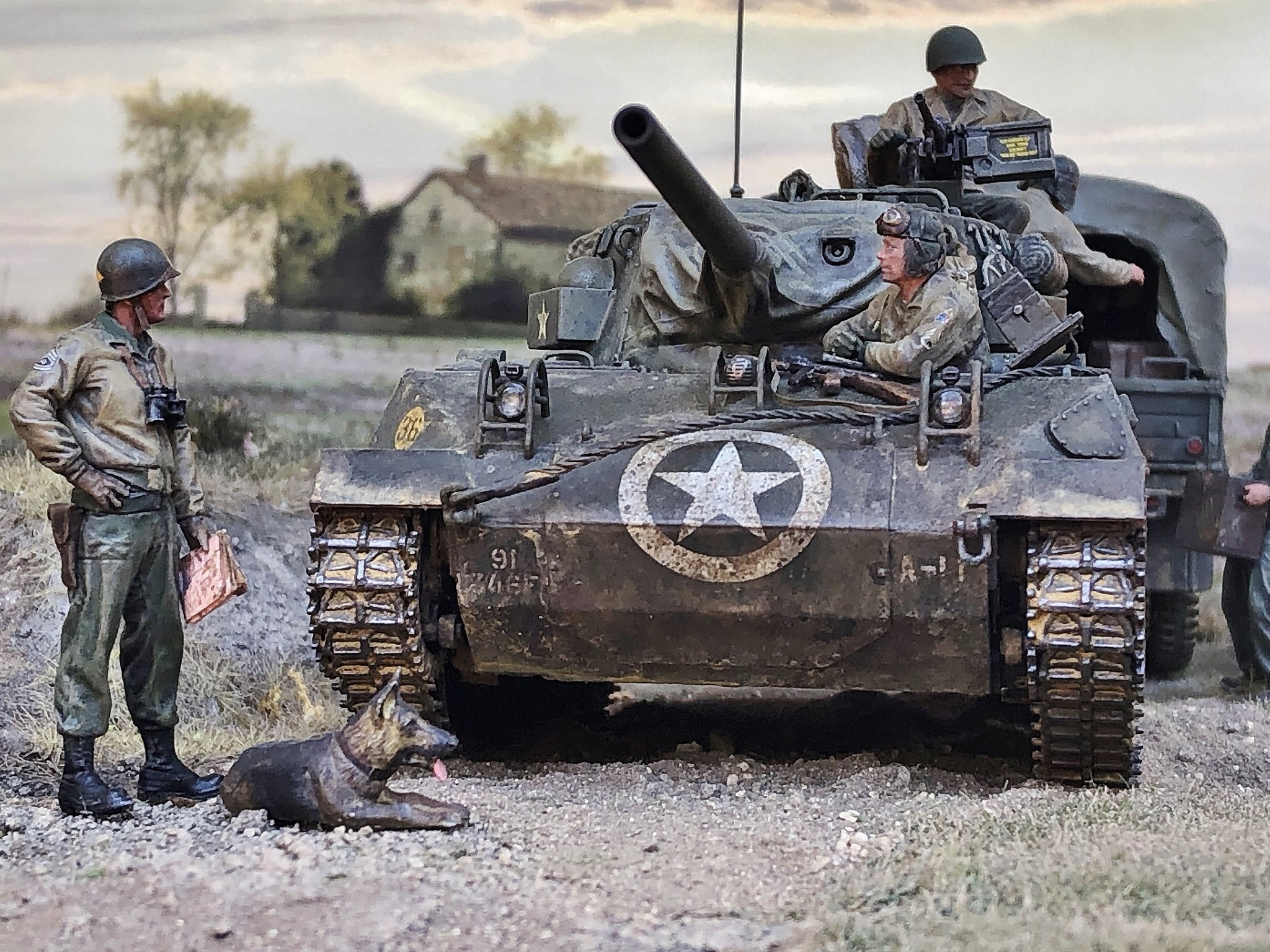 私の戦場ジオラマ情景作品紹介 M18ヘルキャットベース