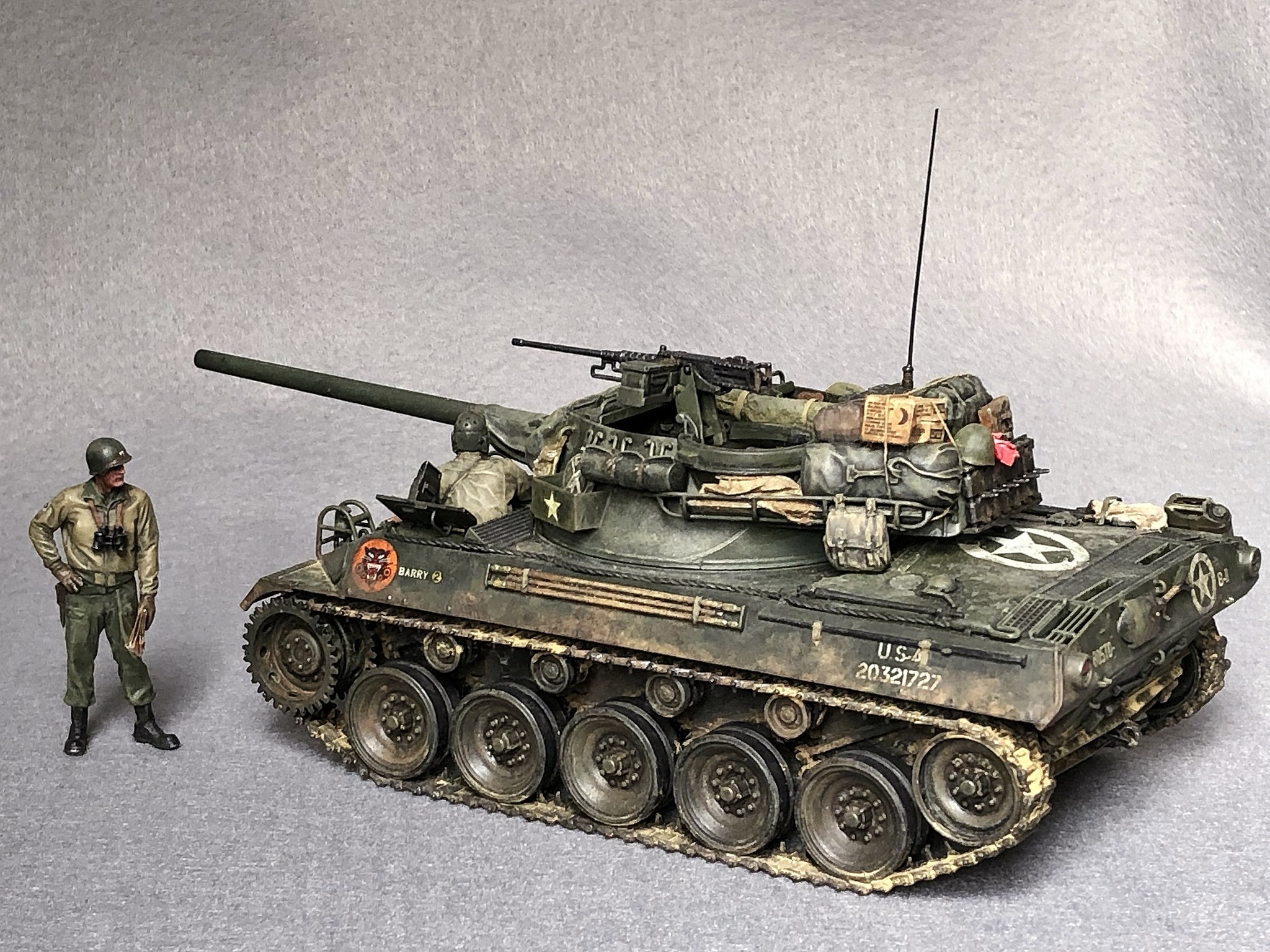 私の戦場ジオラマ情景作品紹介 M18ヘルキャットベース