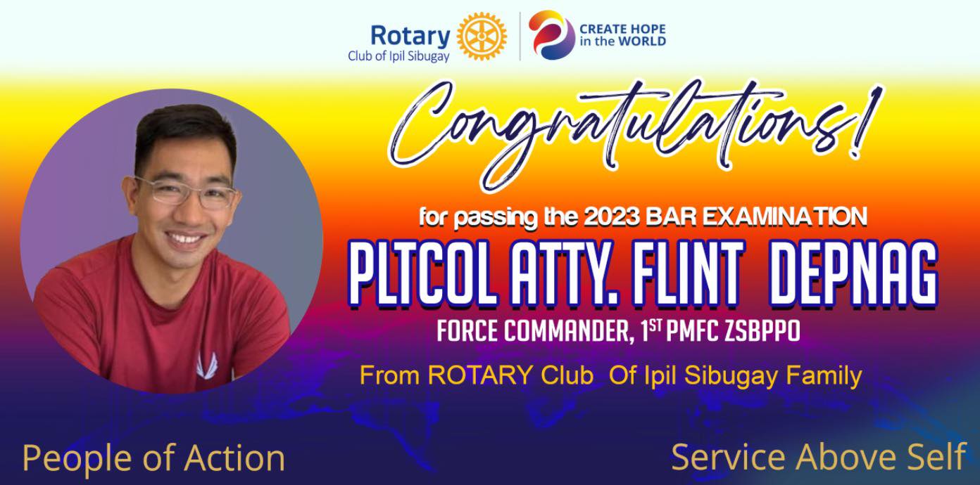 Congratulations for... - Rotary Club Ipil Sibugay 3850 | Facebook