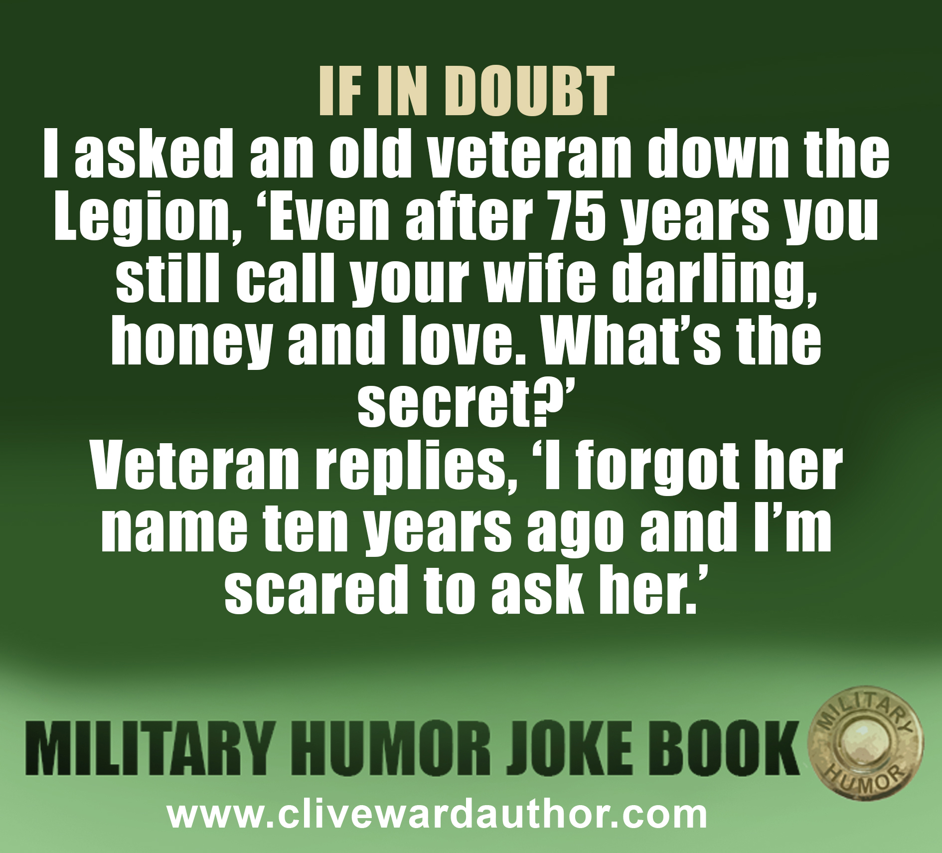 Military - MILITARY HUMOR JOKE BOOK With what’s going on in the world ...