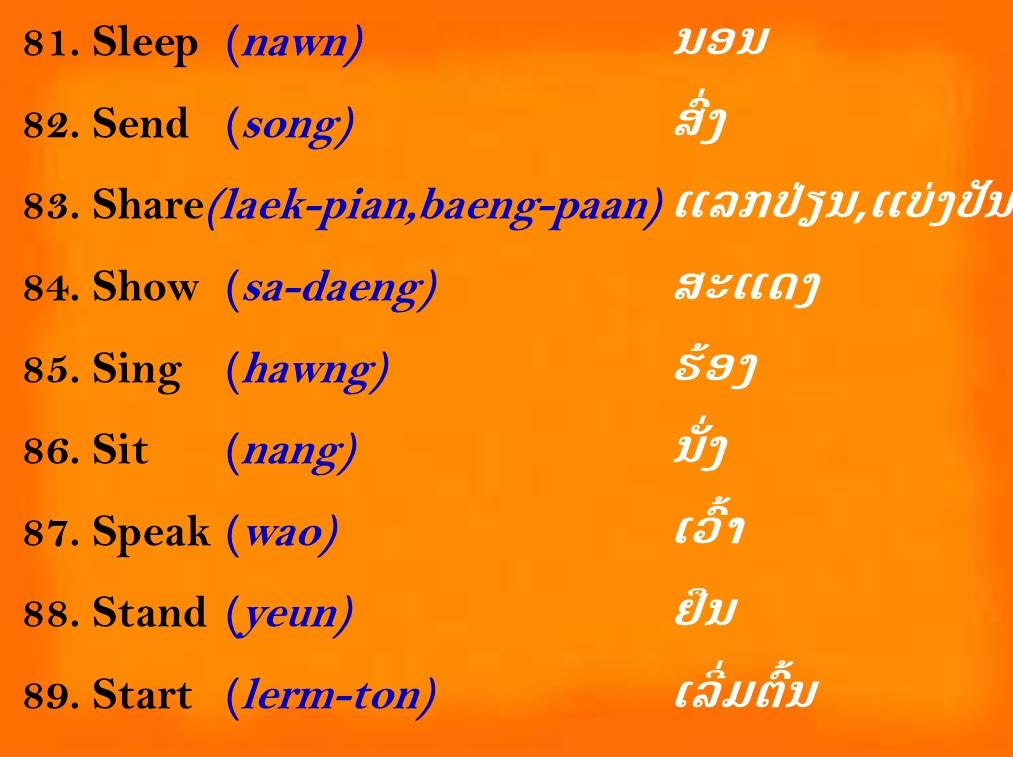 Learning Lao Language - LLL