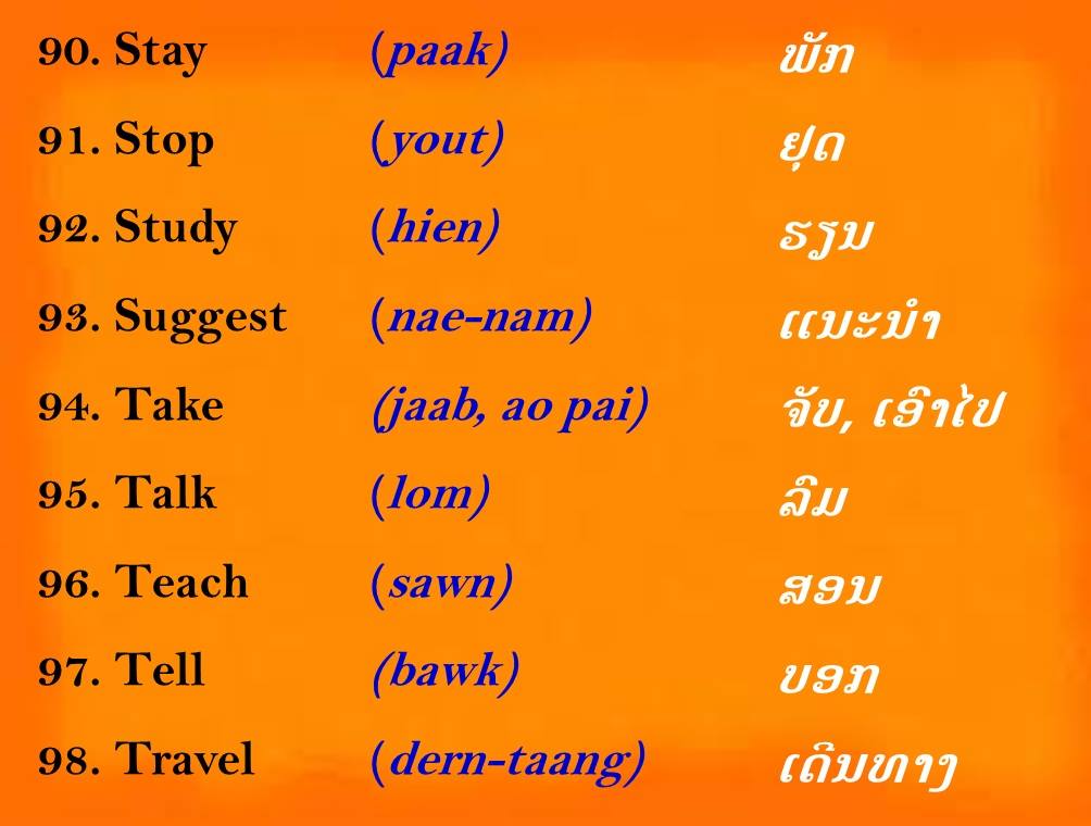 Learning Lao Language - LLL