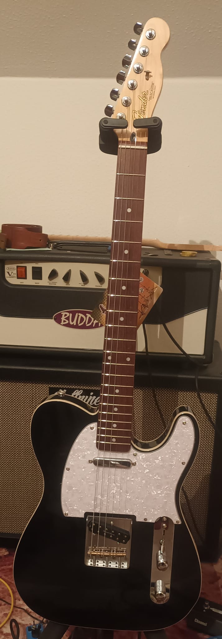 Squier Telecaster with Seymour Duncan pickup and Gotoh tuners for