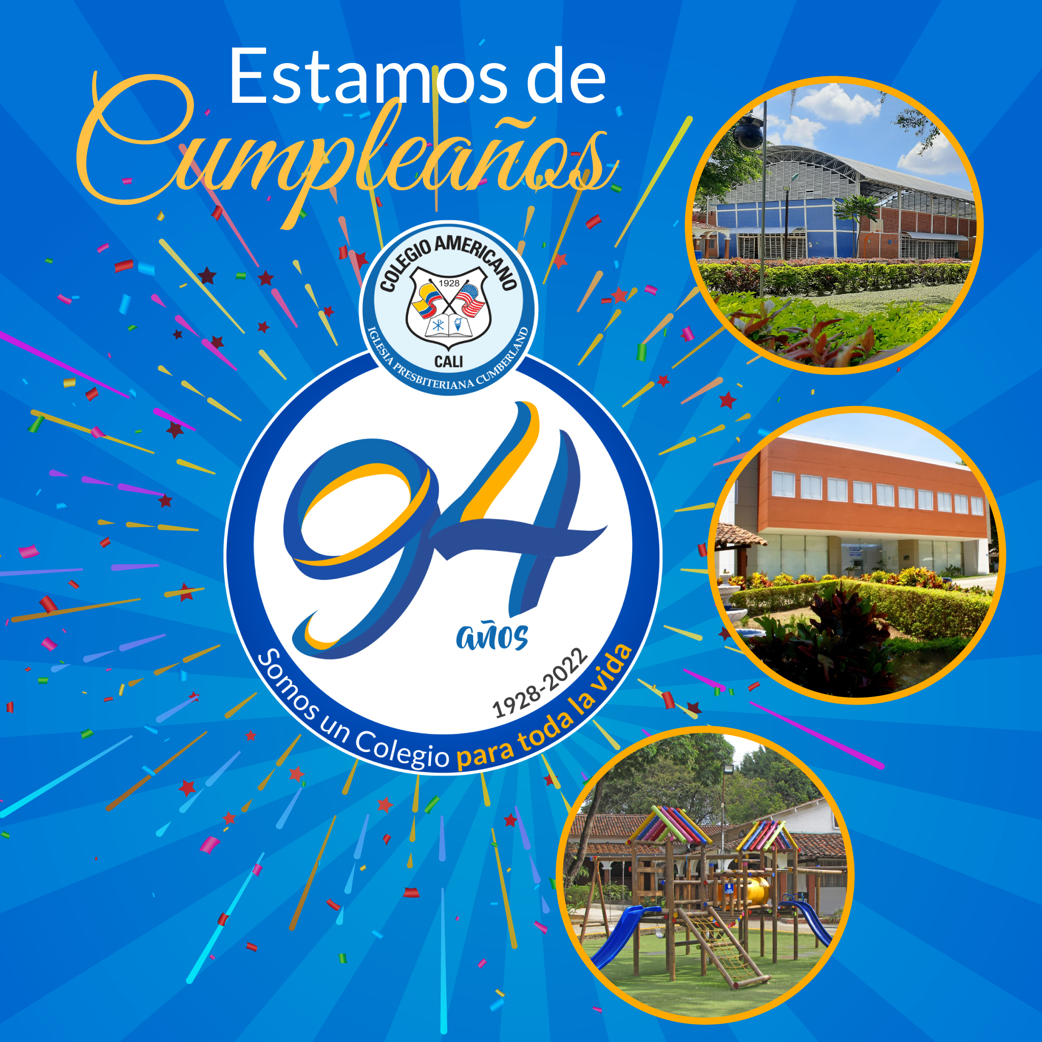💙💛 #Colamer94años | ¡Hoy, estamos... - Colegio Americano Cali