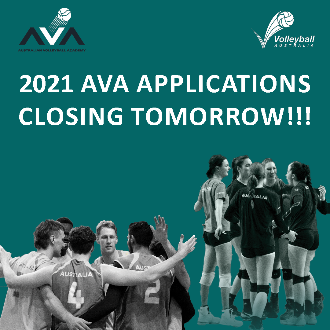 Australian Volleyball Academy - AVA - Last chance to apply for the 2021 ...