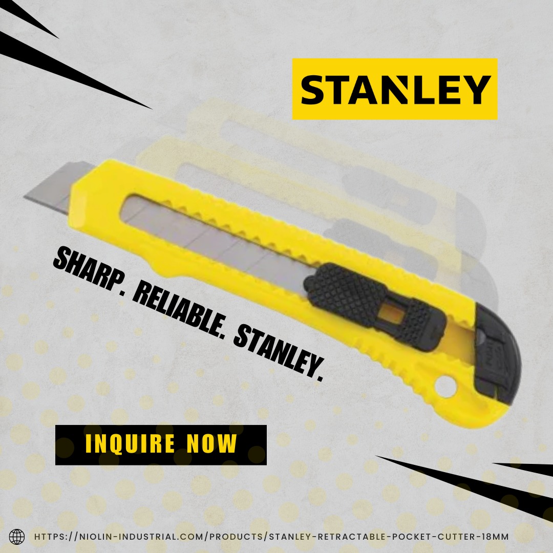 Niolin - ️ Razor-sharp. Always ready. The Stanley Cutter slices through ...