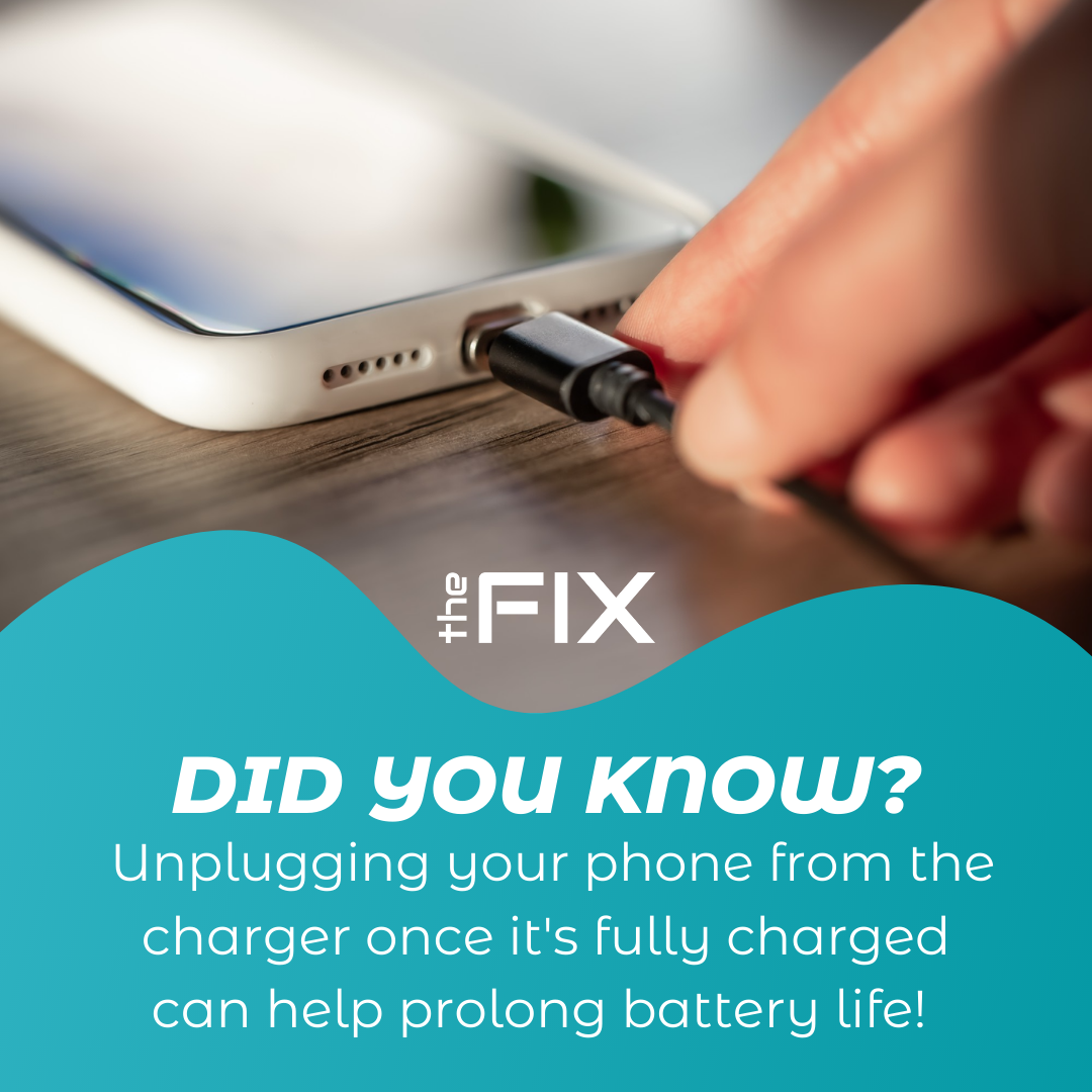 The FIX - 📱🔋 Did you know? Unplugging your phone from the...