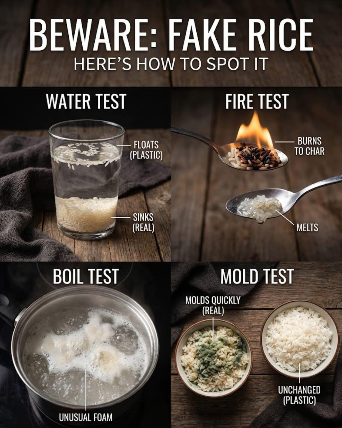ジョナ - B E W A R E ️ ️ ️ Warning: Fake Plastic Rice? 🍚 Here’s how to ...