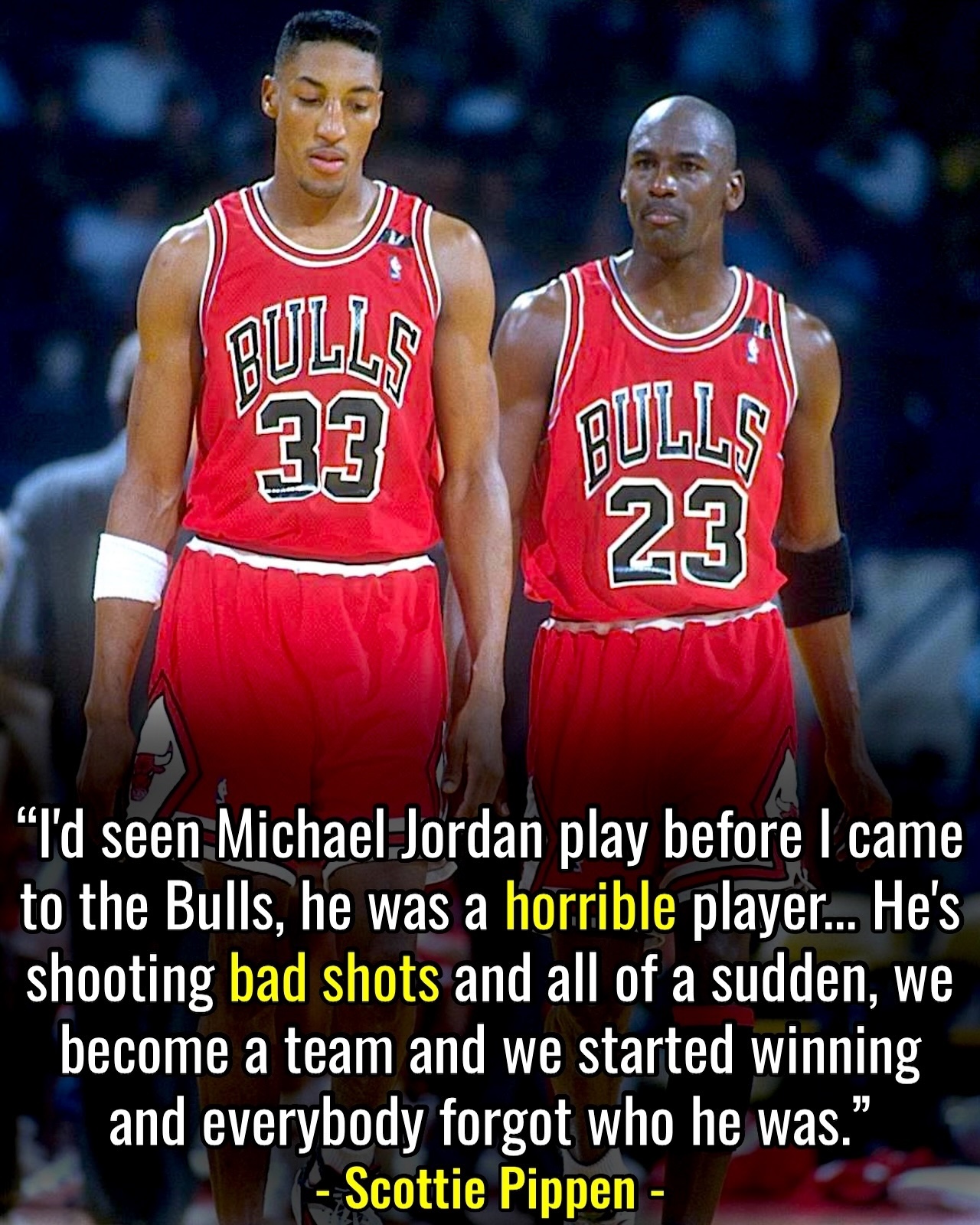 What are thoughts on Scottie Pippen