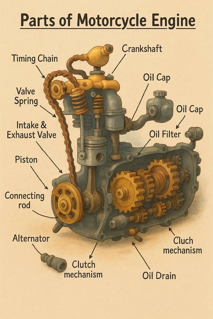 Electrical - 📌 Motorcycle Engine Parts Explained: A Beginner’s Guide to ...