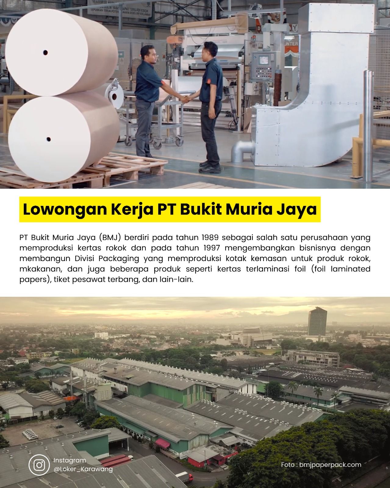 Loker - PT Bukit Muria Jaya (BMJ) berdiri pada tahun 1989 sebagai salah ...