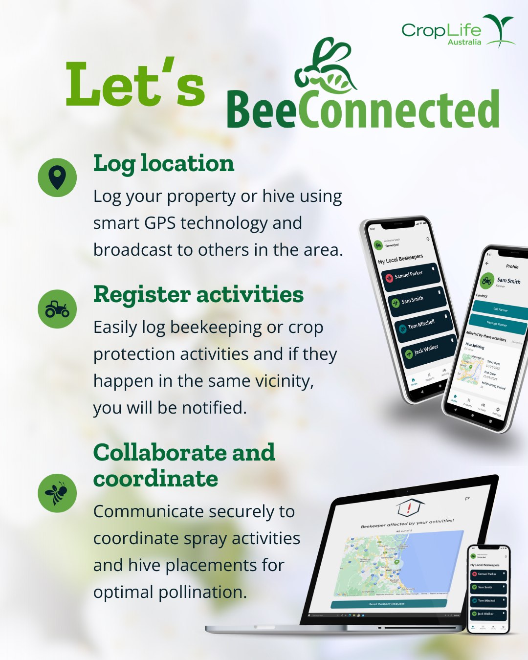 CropLife - Let's BeeConnected! Share information about hive locations ...