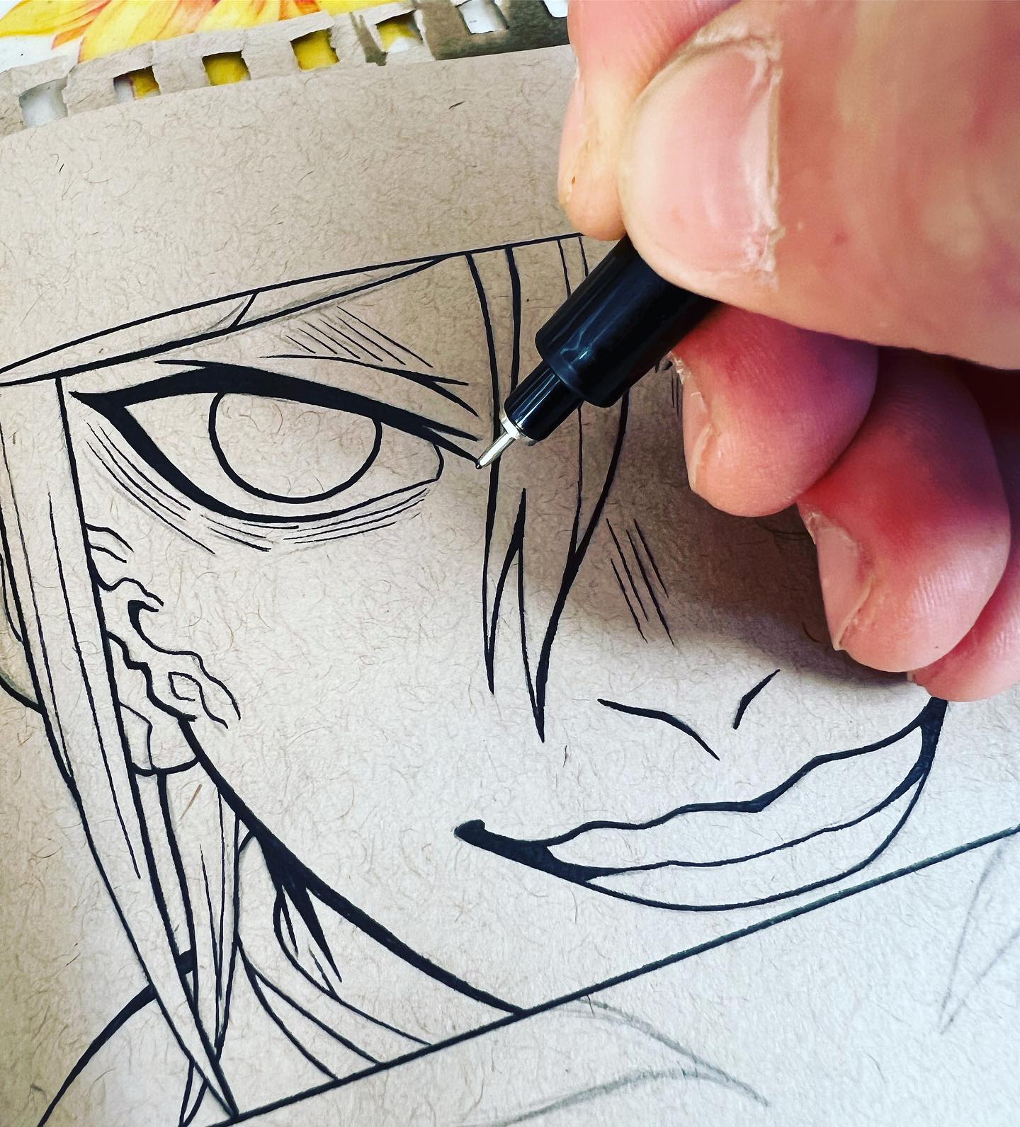 Pimp My Draw - 🖊️Inking begins 🖊️ Tengen Uzui 🎶⚔️ I hope... | Facebook