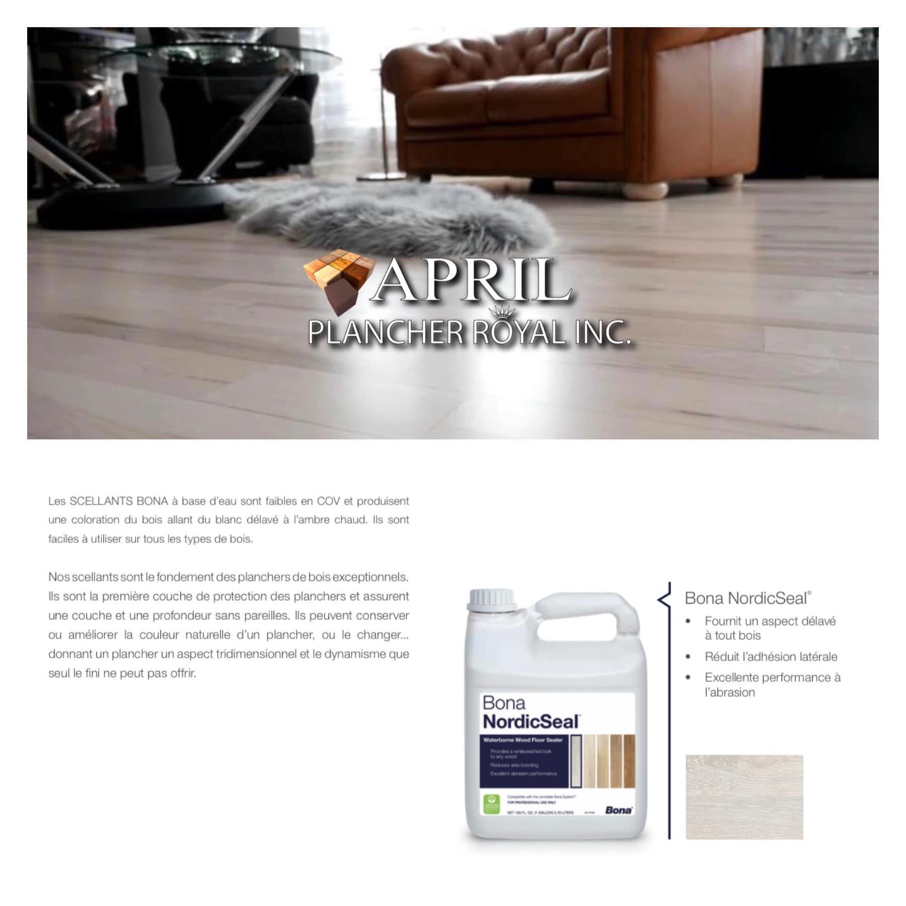 April Plancher Royal inc. Sablage sans poussière | Trois-Pistoles QC