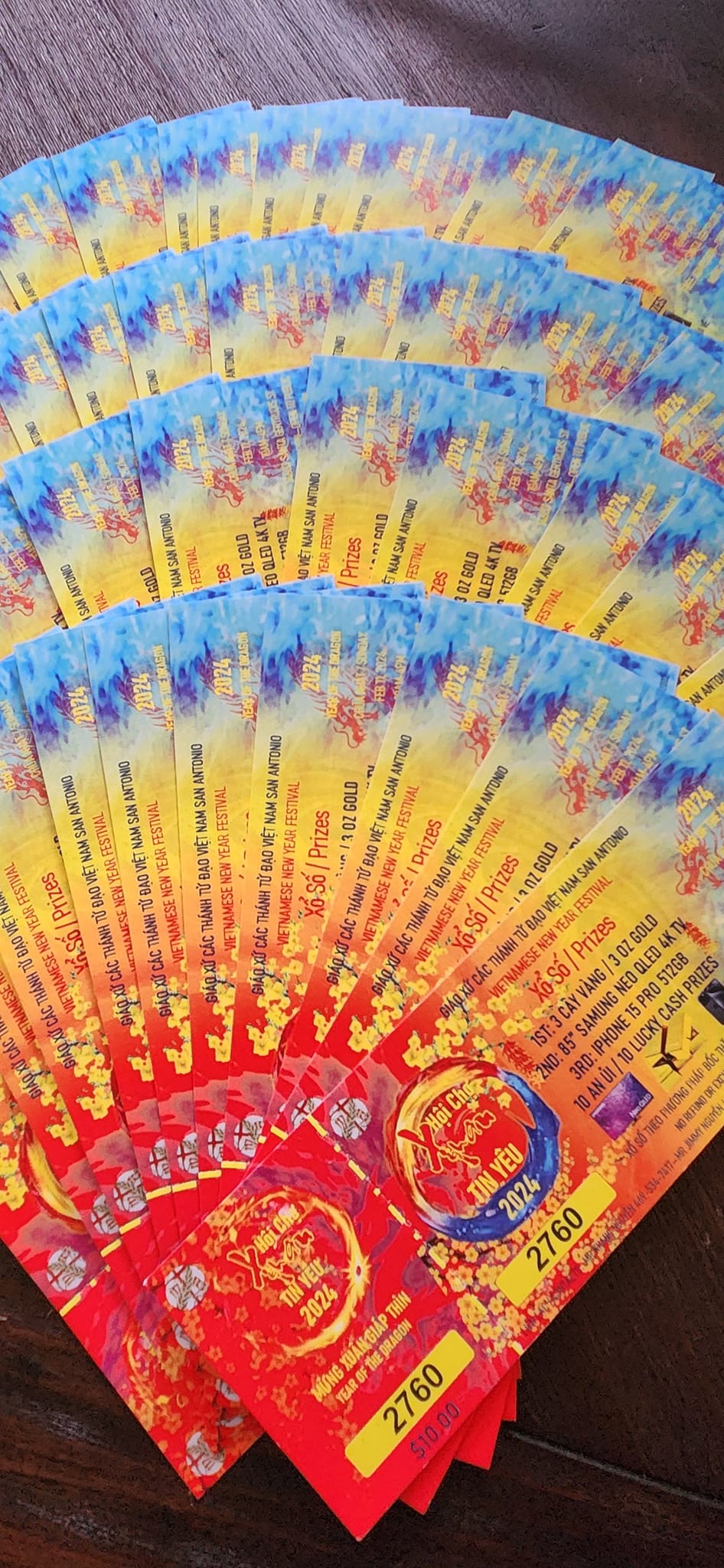 🐉🐲Vé Số Xuân Giáp Thìn 2024! 🐲🐉 Raffles of the Year of the Dragon 2024 ...