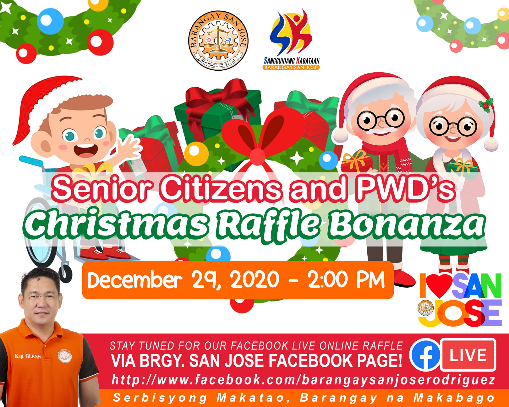 Barangay San Jose - Rodriguez, Rizal - Senior Citizens and PWDs ...