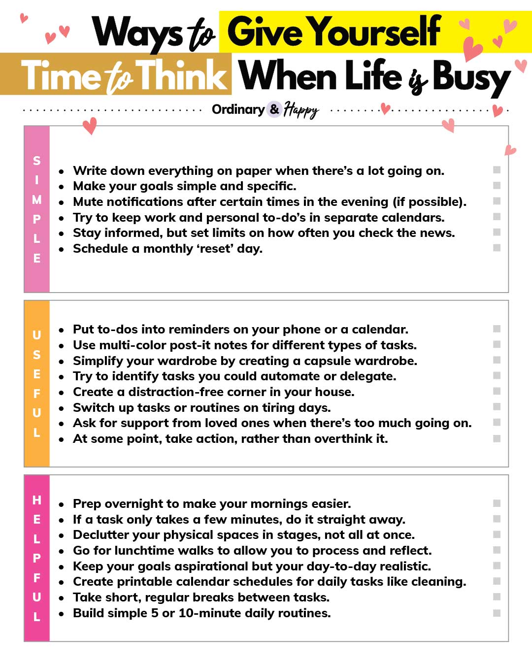 Ordinary - Sometimes, it’s good to get everything out of your head and ...