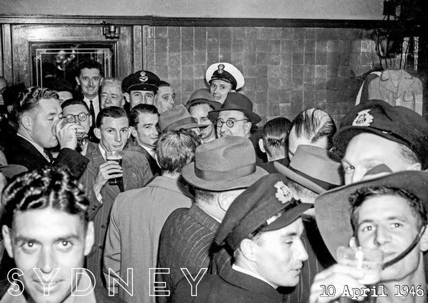 I Grew - 🍺 #OnThisDay 10 April 1946, patrons pictured enjoying a beer ...