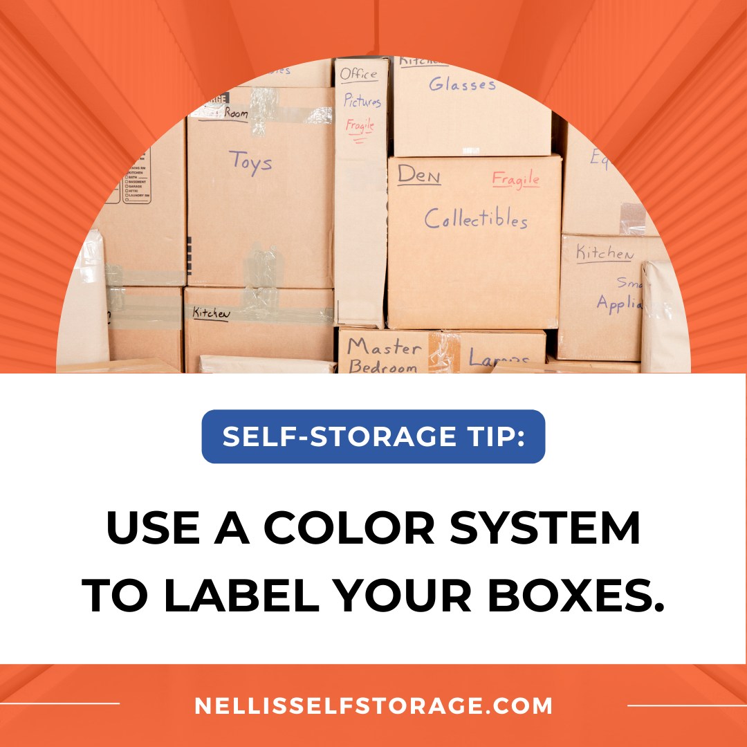 Nellis - 💡 Using a color system to label your boxes can be helpful when ...