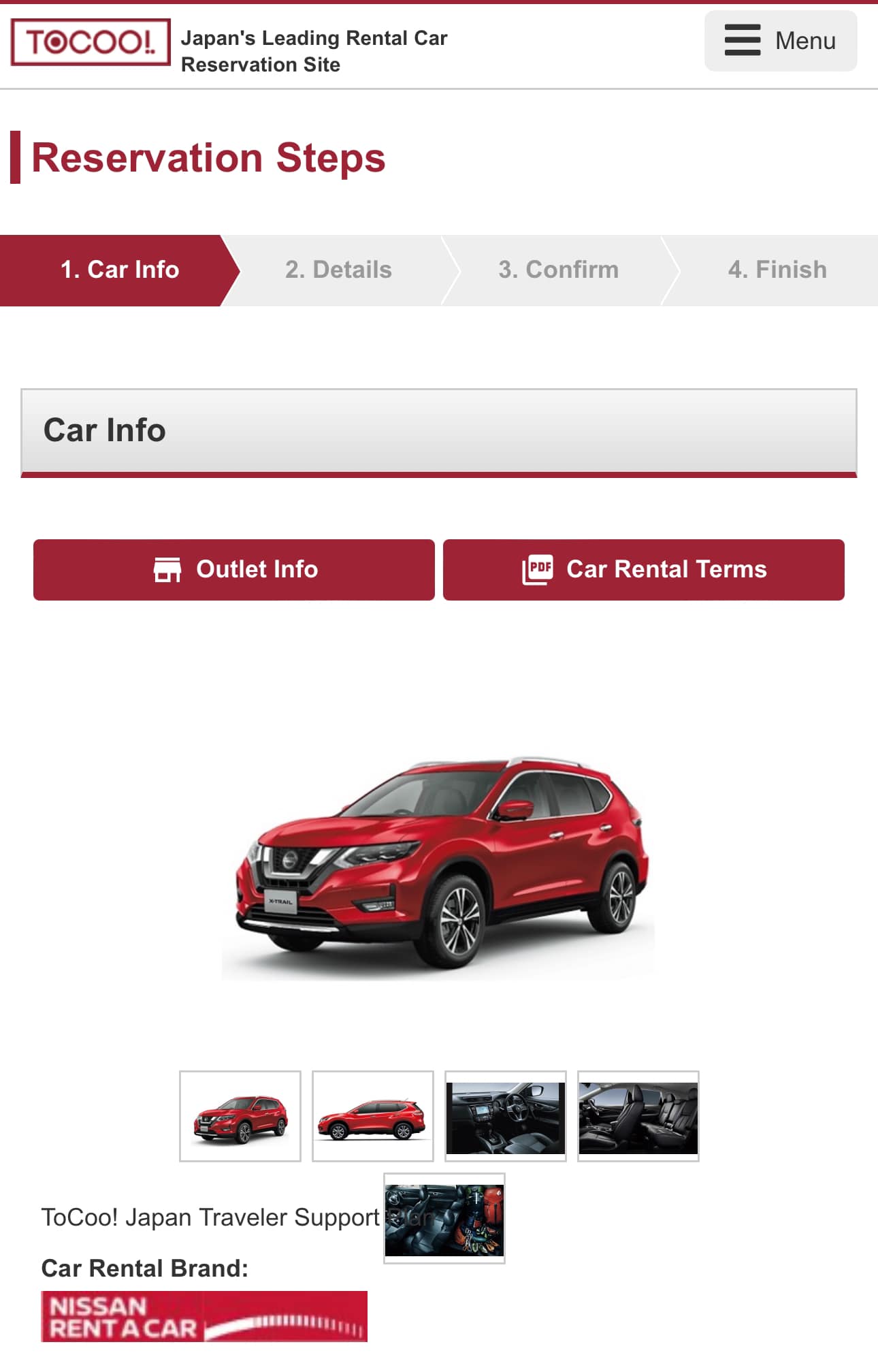 nissan rent a car kansai airport