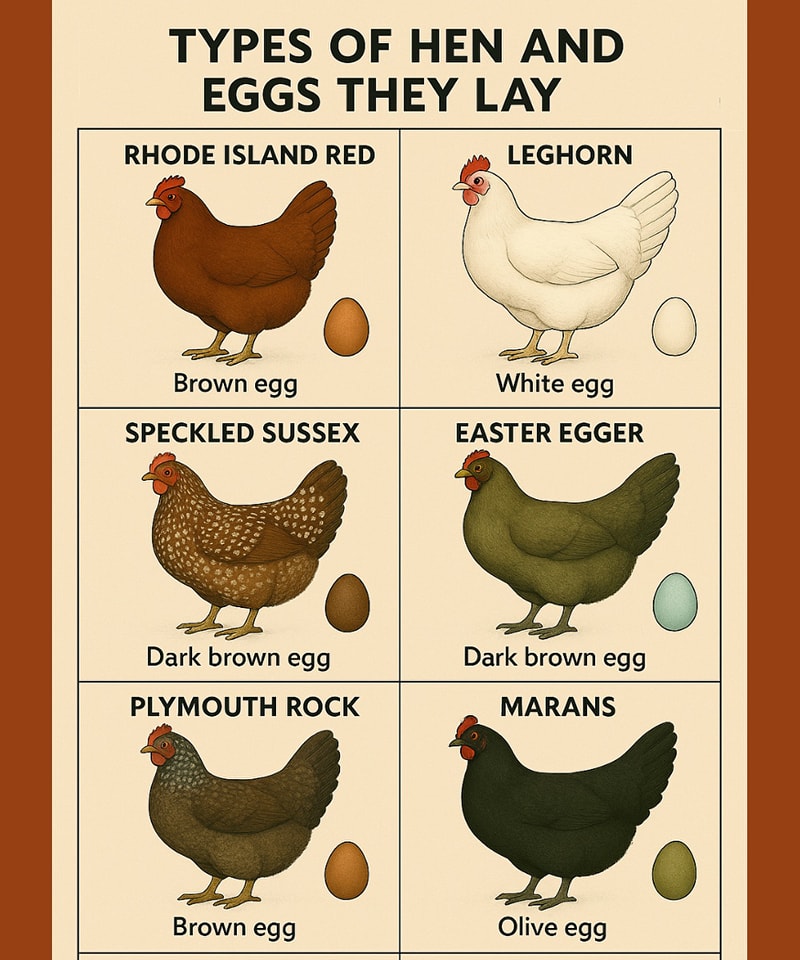 GreenThumb - Types of Hens and the Eggs They Lay Rhode Island Red ...