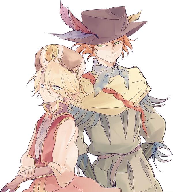 -Mahmut và Erbach- Artist: クレマ https://www.pixiv.net/member.php?id ...