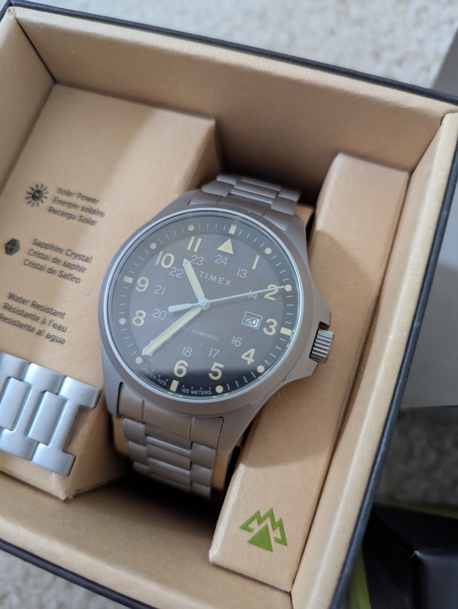 Timex Expedition North Solar Watch TW2V41600 - Like New - Men