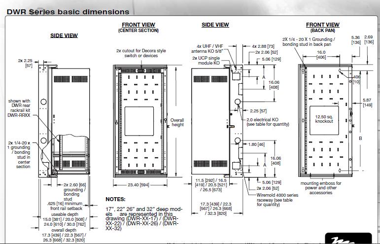MIddle Atlantic DWR-24-22PD AV / Server Rack - Computer Cases - Stony ...