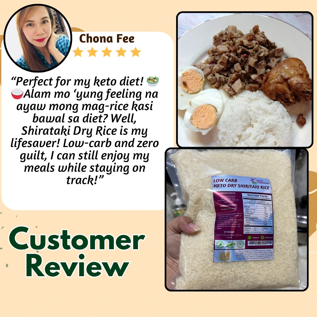 Authentic Shirataki Rice by Keto Freedom | Quezon City