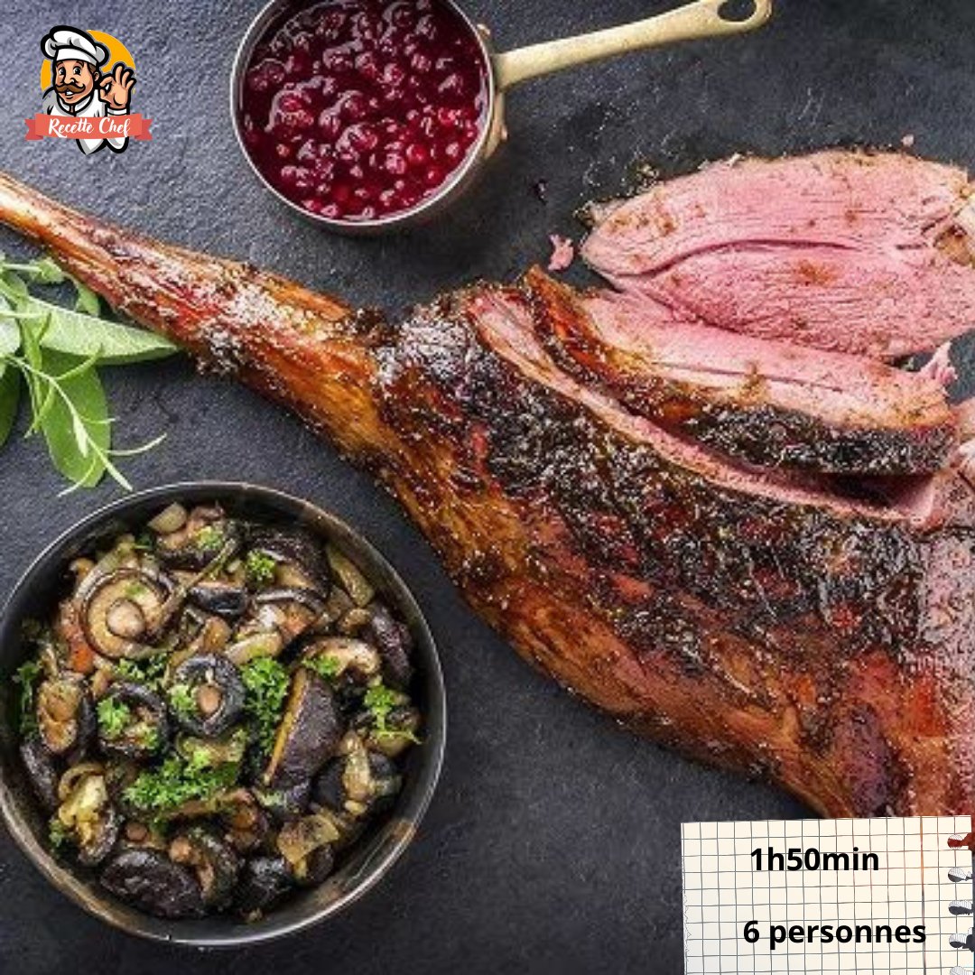 Recette - Gigot de Chevreuil au Four Exquis Gigot de Chevreuil Rôti à ...