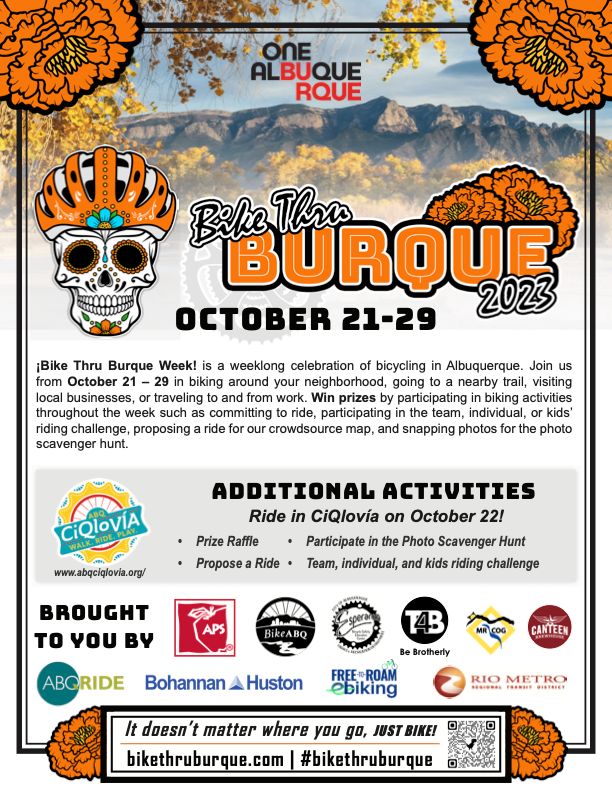 BikeABQ - ¡Bike Thru Burque Week! is coming soon! Explore... | Facebook