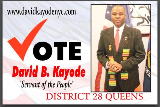 David Kayode (Former Dem. Candidate NY City Council - District 28 Queens