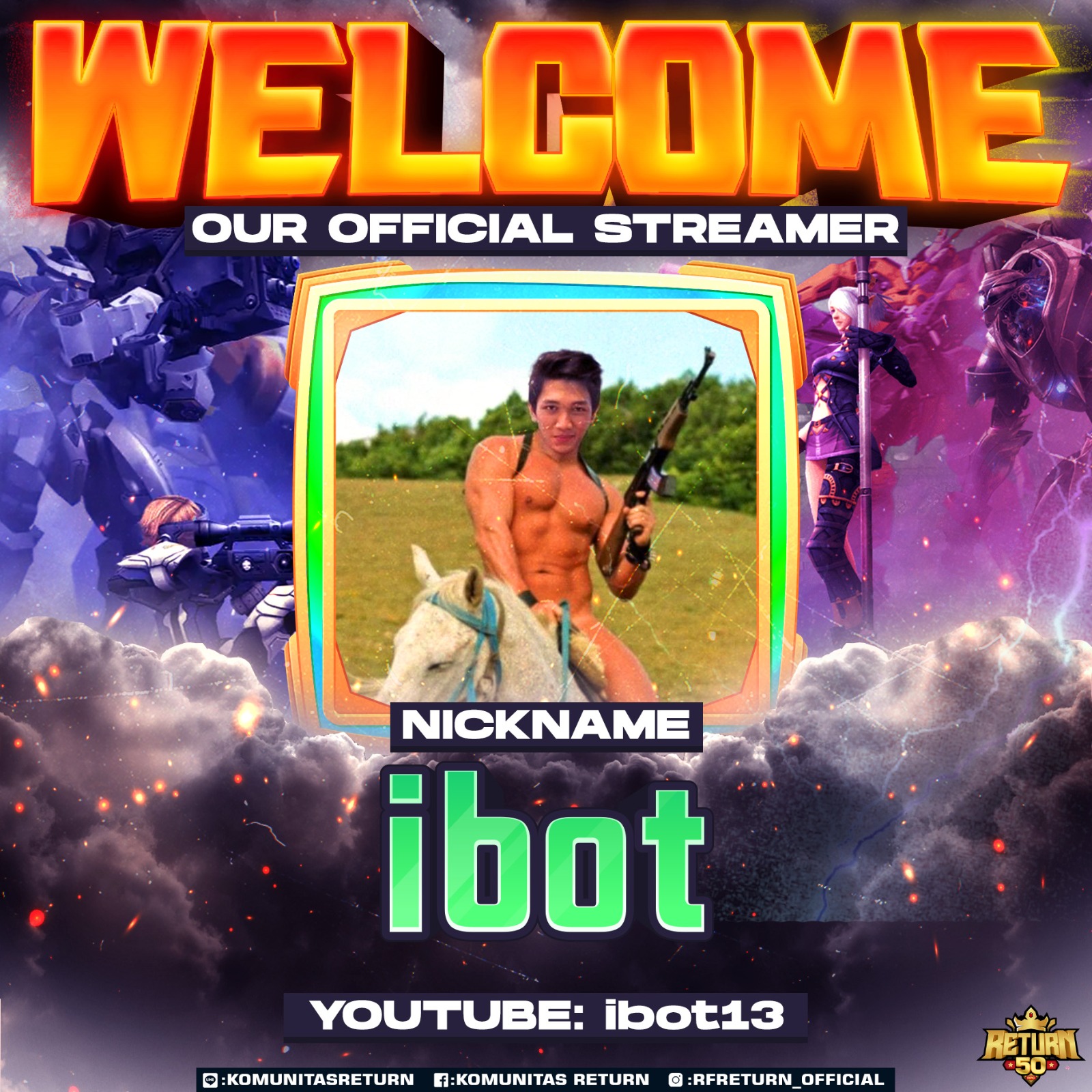 📢 Welcome to RF RETURN 📢 Streamer Name... - Komunitas Return | Facebook