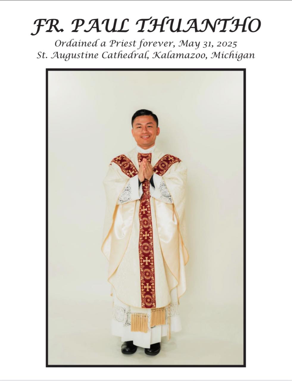 St. - We extend our warmest congratulations to soon-to-be Fr. Paul on ...