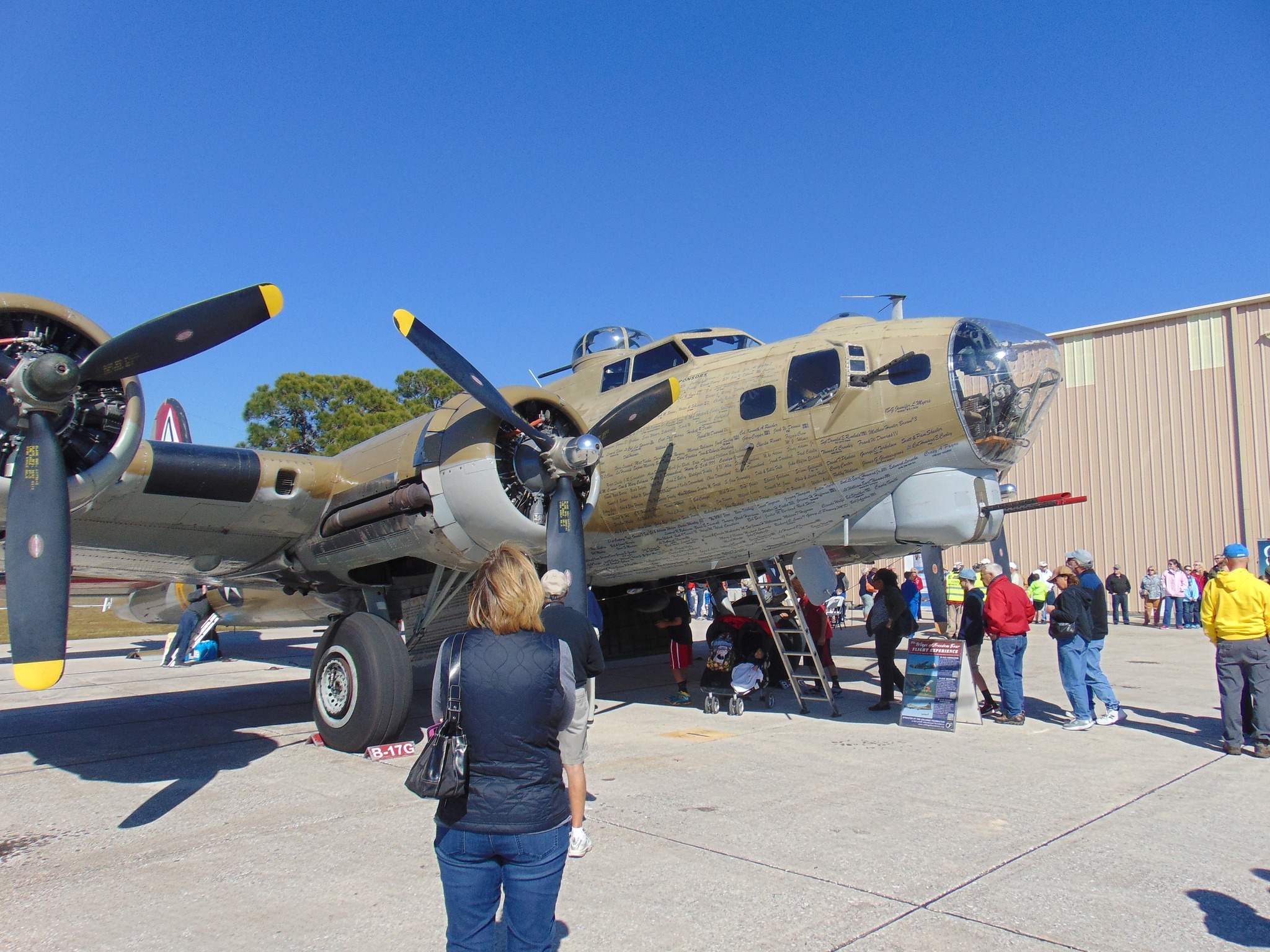 B17 Nine O Nine replica at Venice Florida Airport in 2015. The