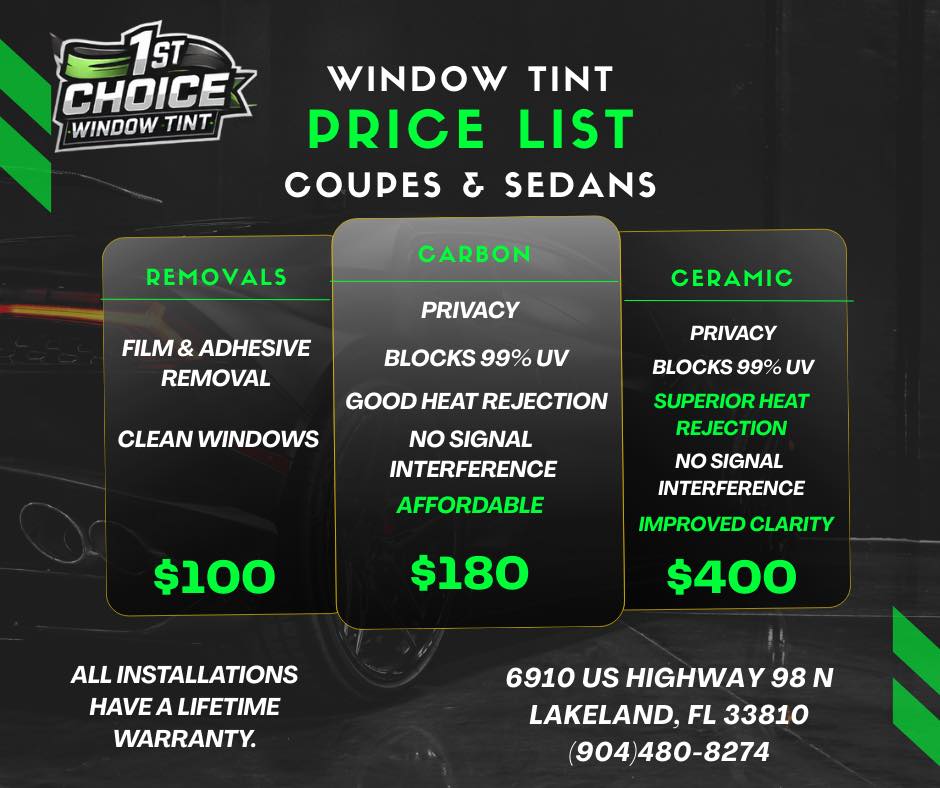 1st Choice Window Tint | Lakeland FL