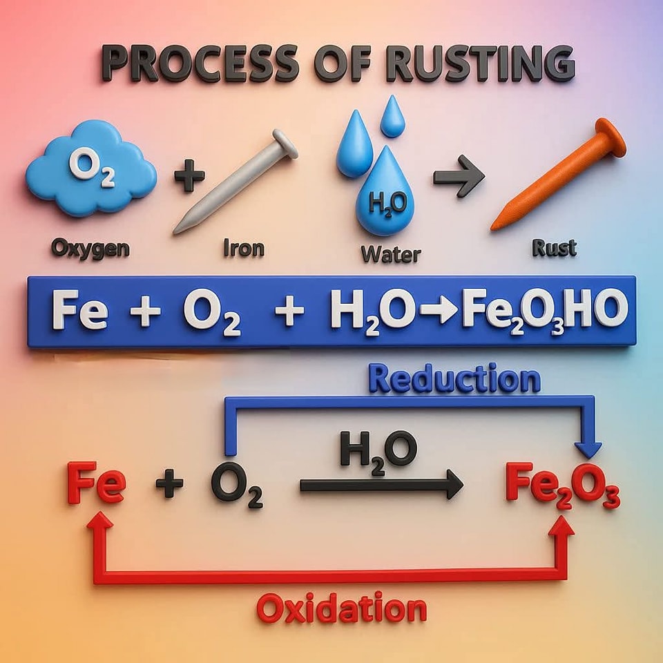 RUSTING PROCESS OF IRON... - Civil Engineering Discoveries | Facebook